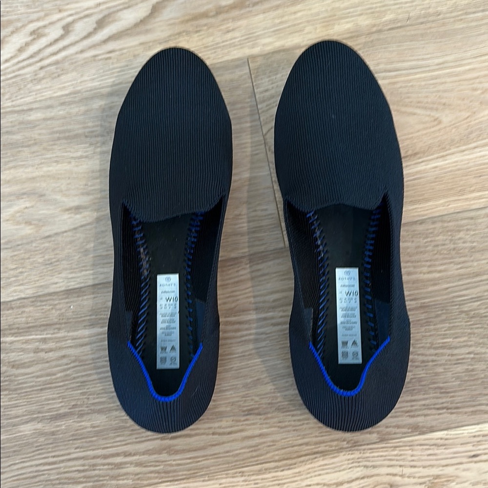Rothy's Black Flats Sleek Slip-On Loafers